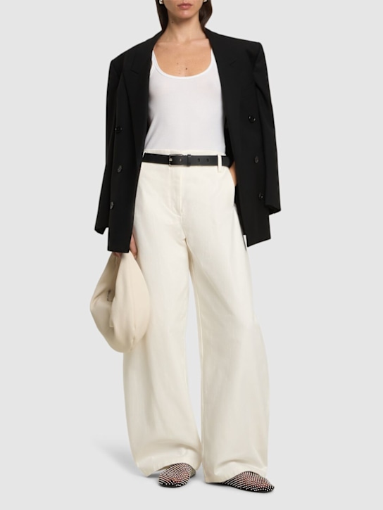 ESSE Studios: Meki Cacoon high rise jeans - women_1 | Luisa Via Roma