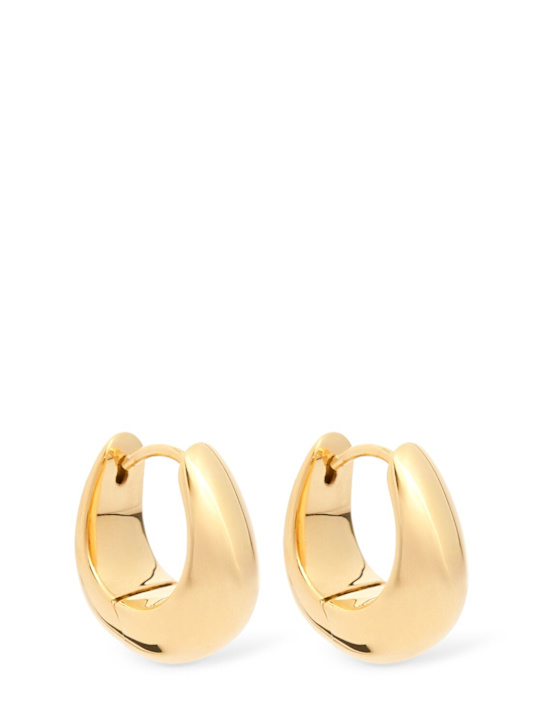 Tom Wood: Ice small hoop earrings - Gold - men_0 | Luisa Via Roma