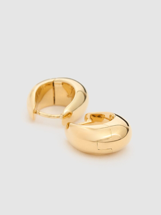 Tom Wood: Ice small hoop earrings - Gold - men_1 | Luisa Via Roma