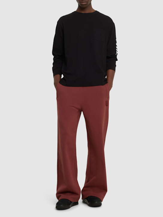 Jordan: Jordan Flight cotton blend sweatpants - Dark Pony - women_1 | Luisa Via Roma