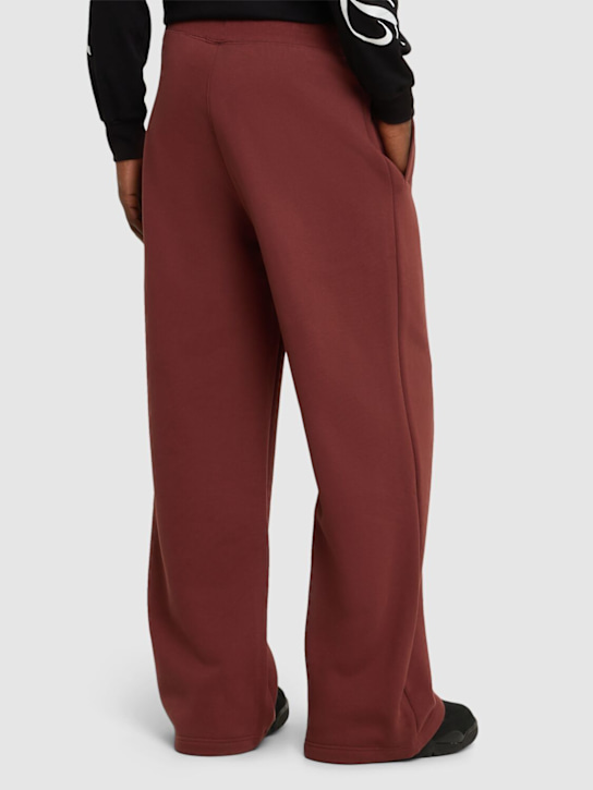 Jordan: Jordan Flight cotton blend sweatpants - Dark Pony - women_2 | Luisa Via Roma