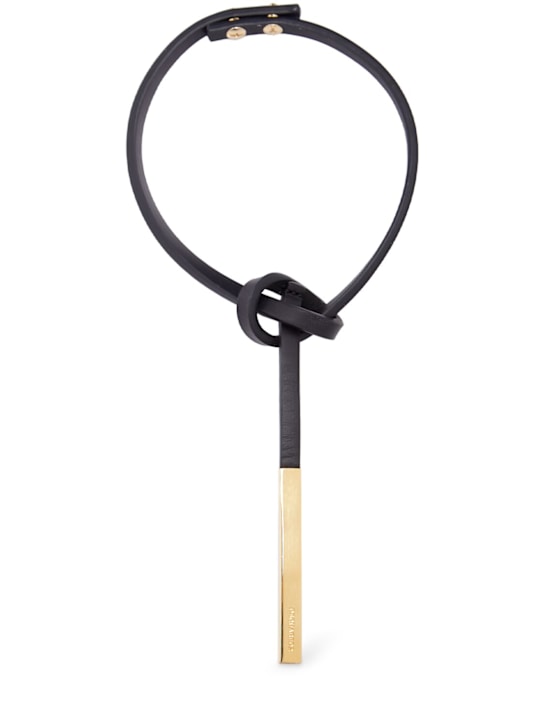 Dsquared2: Wanna-D leather necklace - women_0 | Luisa Via Roma