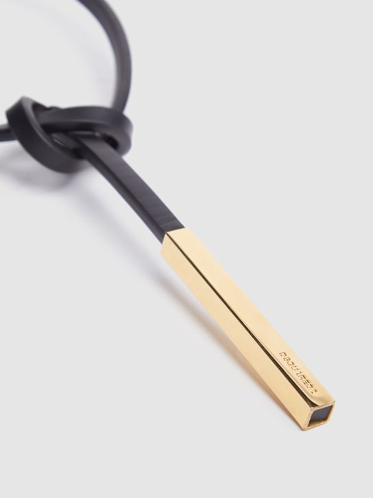 Dsquared2: Wanna-D leather necklace - women_1 | Luisa Via Roma