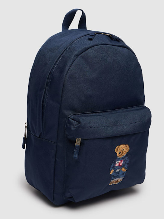 Polo Ralph Lauren: Cotton canvas backpack w/logo - kids-girls_1 | Luisa Via Roma