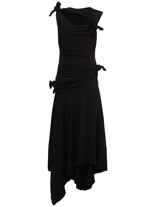 Acne Studios: Enouk viscose blend jersey midi dress - women_0 | Luisa Via Roma
