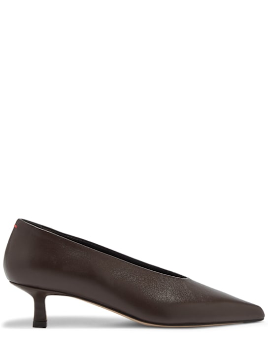 Aeyde: 35mm Clara nappa leather pumps - women_0 | Luisa Via Roma