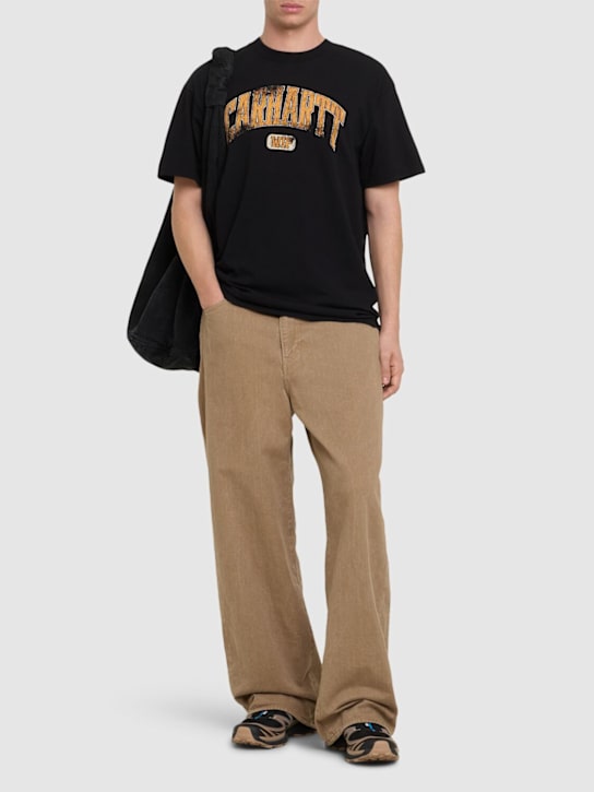 Carhartt WIP: Lecture コットンブレンドTシャツ - men_1 | Luisa Via Roma