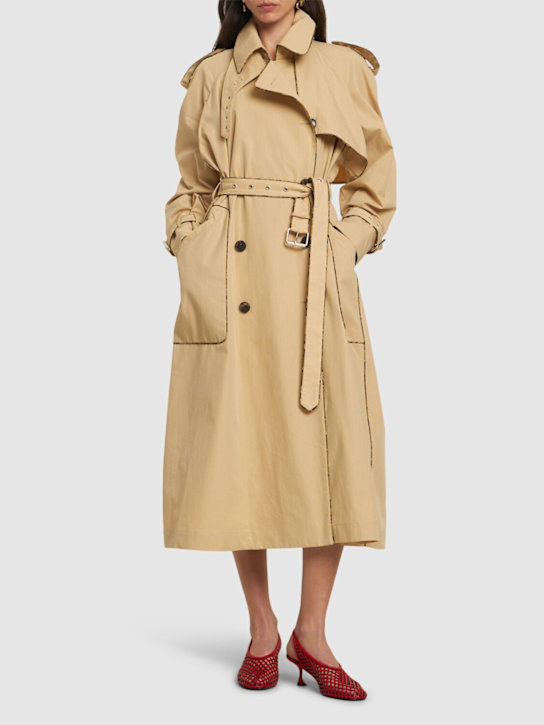 Risto washed cotton poplin trench coat - Thumbnail 2