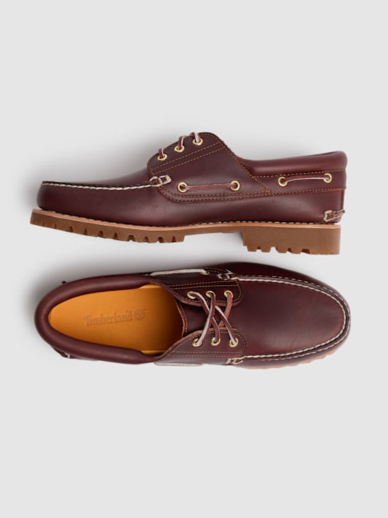 Timberland: Timberland Authentic boat shoes - Burgundy - men_3 | Luisa Via Roma