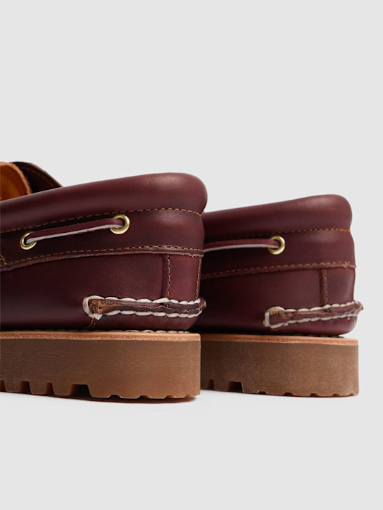 Timberland: Timberland Authentic boat shoes - Burgundy - men_4 | Luisa Via Roma