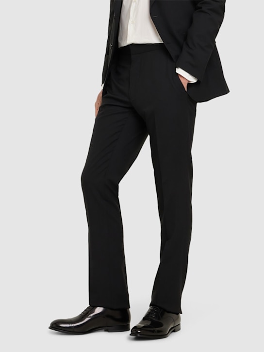 Doucal's: Oxford leather lace-up shoes - Black - men_1 | Luisa Via Roma