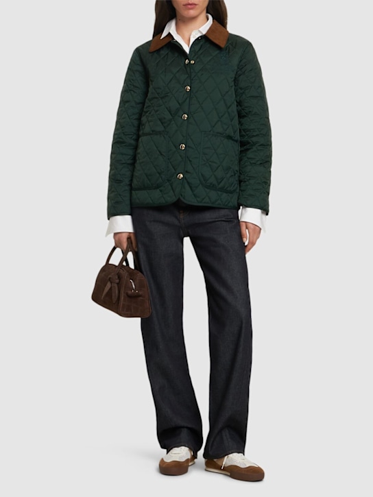 Sporty & Rich: Vendome quilted nylon jacket - women_1 | Luisa Via Roma