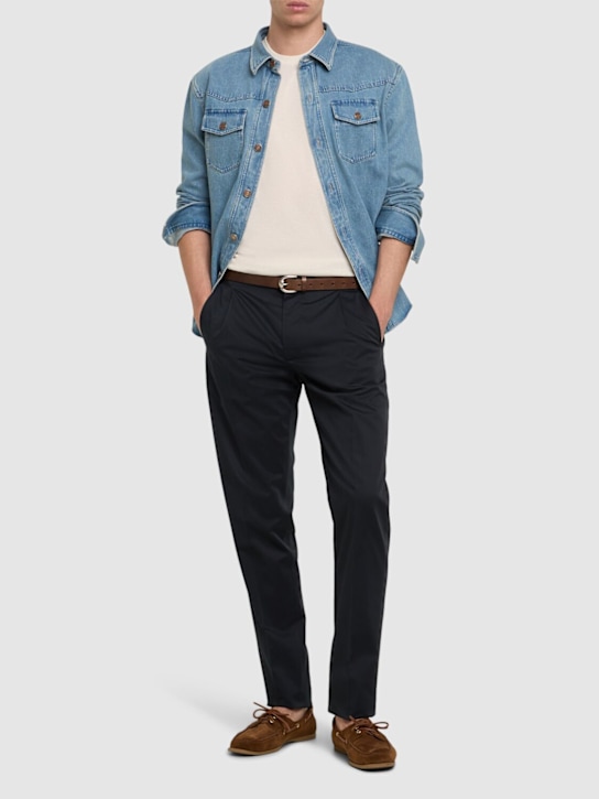 Lardini: Miami ストレッチコットンジョガーパンツ - men_1 | Luisa Via Roma