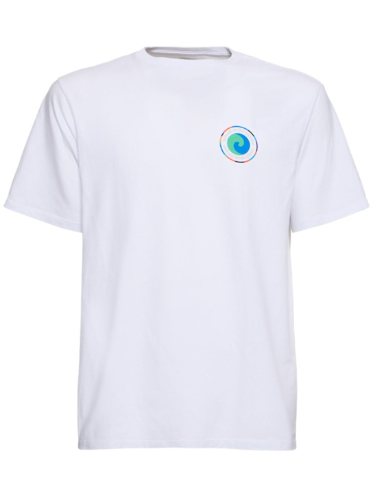 Patagonia: P-6 logo recycled cotton blend t-shirt - men_0 | Luisa Via Roma