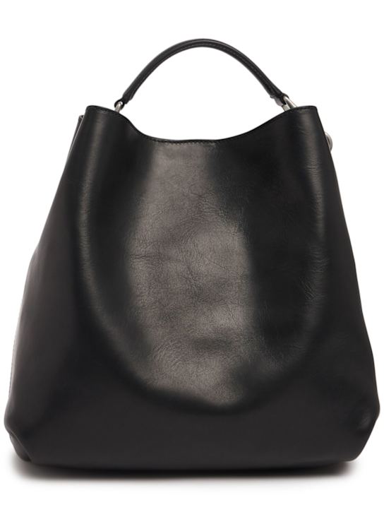 Dries Van Noten: Medium leather tote - men_0 | Luisa Via Roma