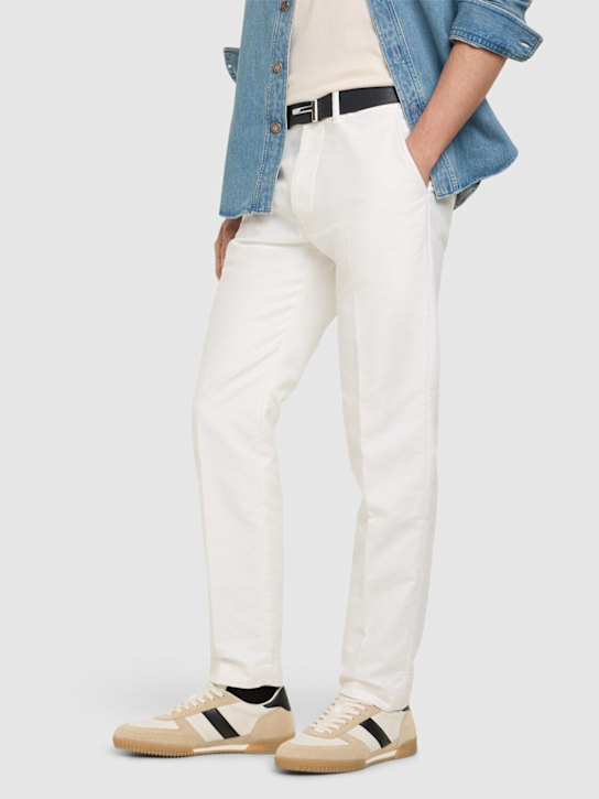 Tom Ford: Terence low top sneakers - Dune/Black - men_1 | Luisa Via Roma