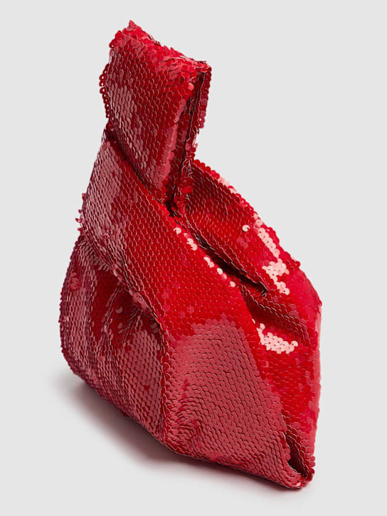 MSGM: Paillettes top handle bag - Red - women_4 | Luisa Via Roma