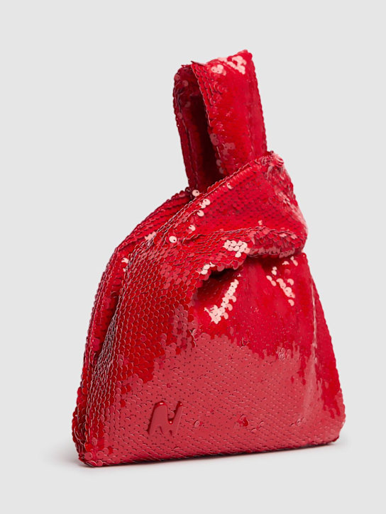 MSGM: Paillettes top handle bag - Red - women_2 | Luisa Via Roma