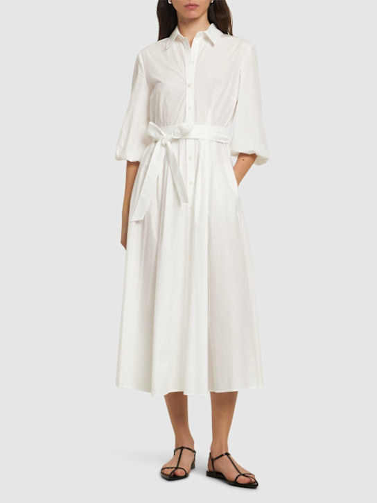 Weekend Max Mara: Kentia poplin belt midi shirt dress - women_1 | Luisa Via Roma