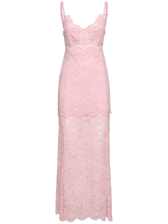 Stretch lace long dress - Thumbnail 1