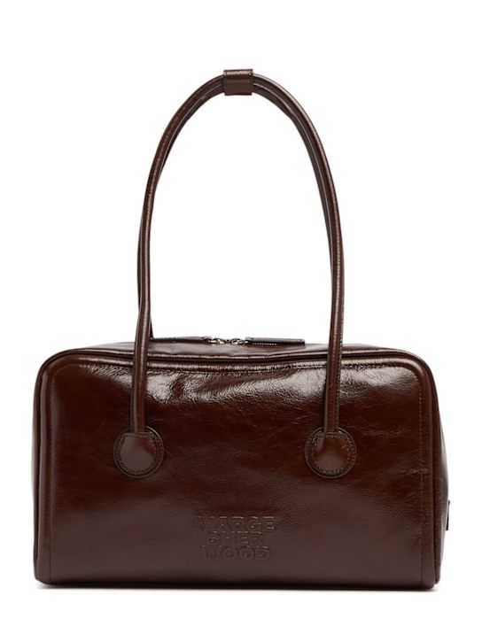 MARGESHERWOOD: Soft Boston crinkled leather bag - women_0 | Luisa Via Roma