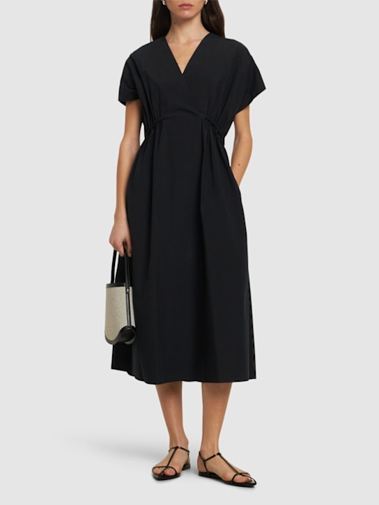 Blasone poplin short sleeve midi dress - Thumbnail 2