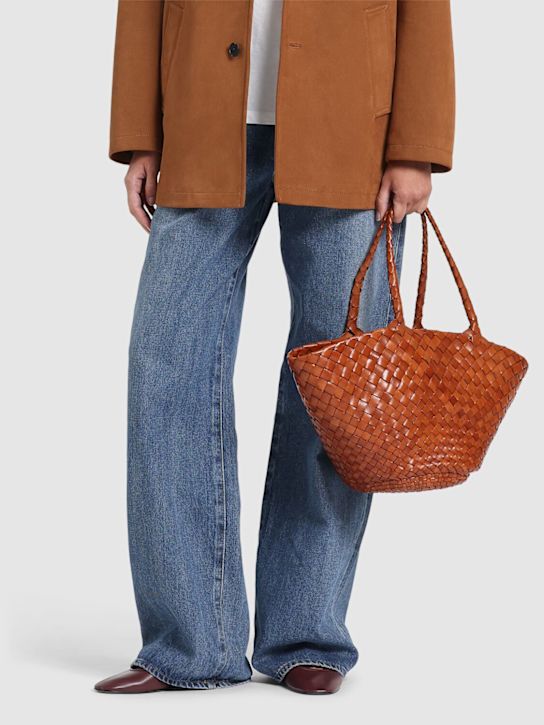 Dragon Diffusion: Egola hand-braided leather tote bag - Tan - women_1 | Luisa Via Roma