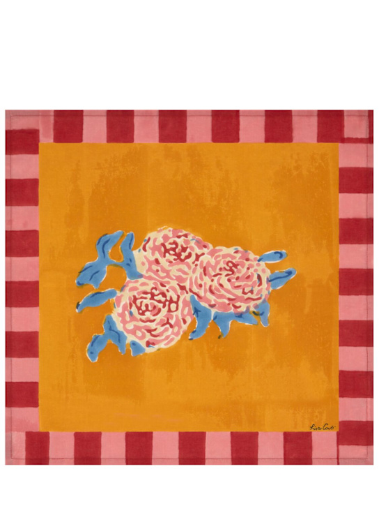 LISA CORTI: Set of 4 Leopard Stripes Gold napkins - ecraft_0 | Luisa Via Roma