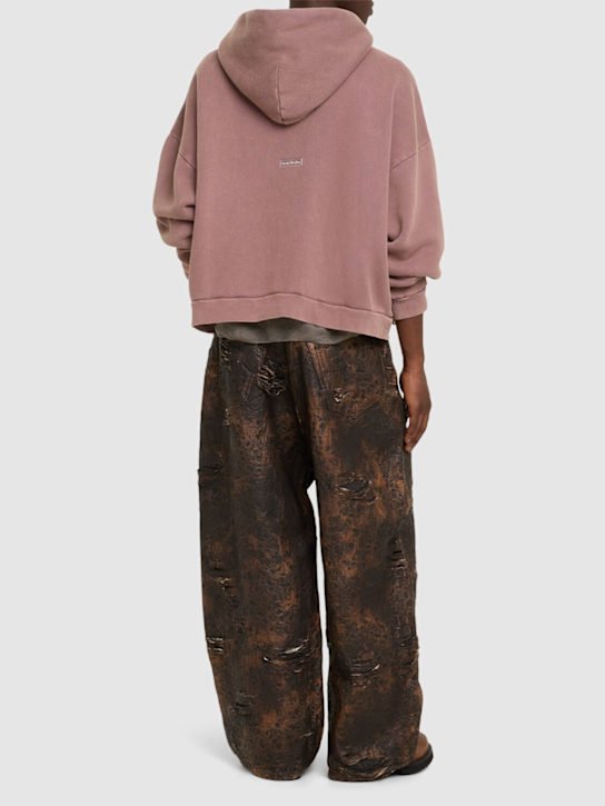 Acne Studios: Fester vintage hoodie - Plum Purple - men_1 | Luisa Via Roma