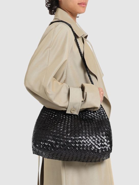 Dragon Diffusion: Borsa Santa Rosa in pelle intrecciata a mano - Nero - women_1 | Luisa Via Roma