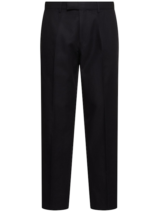 Zegna: Cotton & linen pants - men_0 | Luisa Via Roma