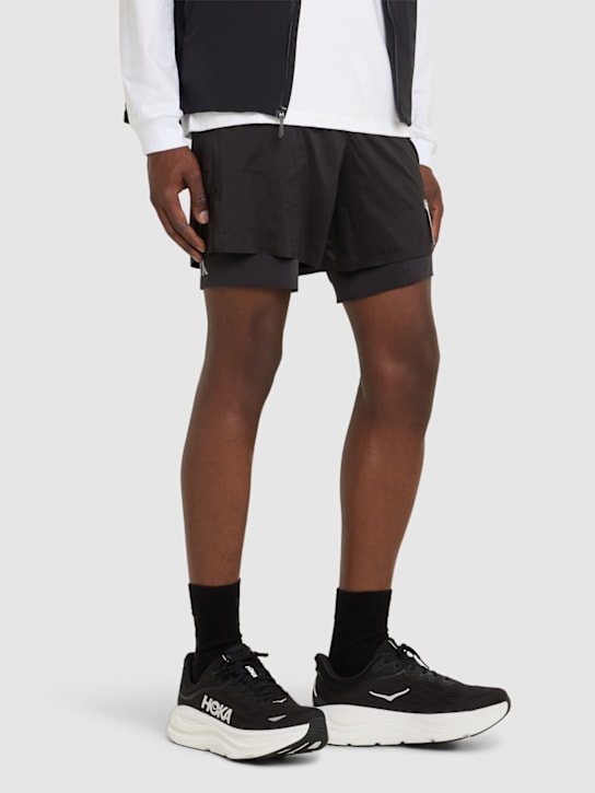 Hoka: Bondi 9 sneakers - Black/White - men_1 | Luisa Via Roma