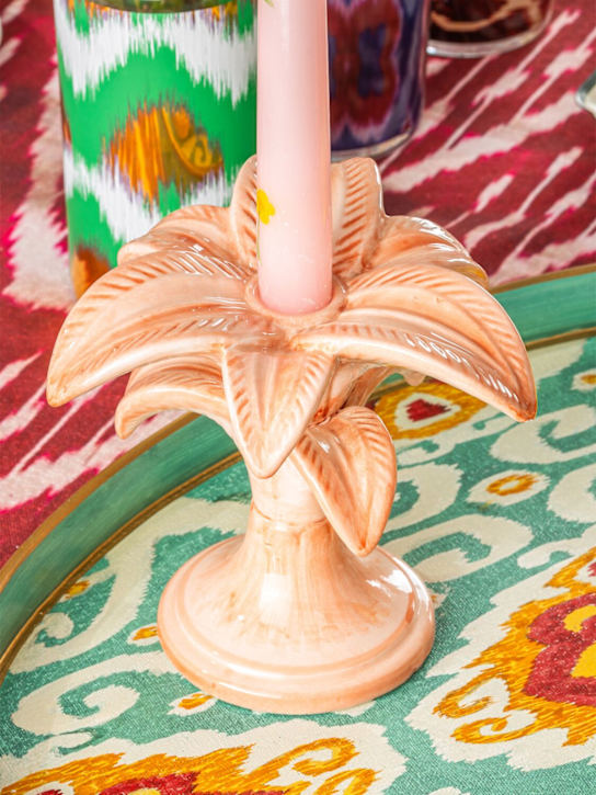 Les Ottomans: Small palm tree candle holder - Pink - ecraft_1 | Luisa Via Roma