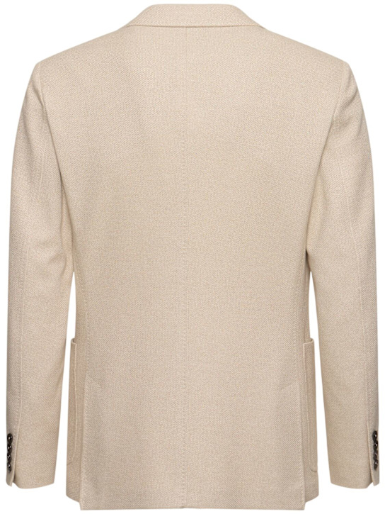 Zegna: Micro structure cotton jersey jacket - Piedicavallo - men_3 | Luisa Via Roma