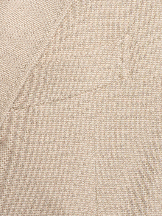 Zegna: Micro structure cotton jersey jacket - Piedicavallo - men_4 | Luisa Via Roma
