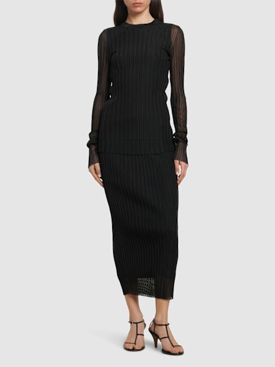 Acino1234 sheer & knit 2-piece top - Thumbnail 2