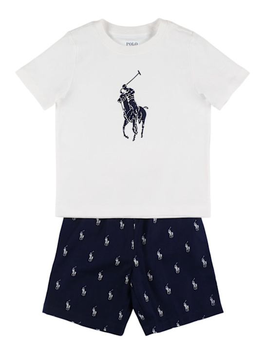 Polo Ralph Lauren: Set pigiama in cotone stampato - kids-boys_0 | Luisa Via Roma