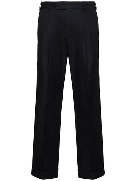 PT Torino: Quindici wide leg pants - Blue - men_0 | Luisa Via Roma