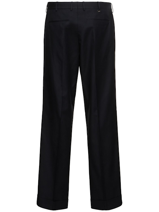 PT Torino: Quindici wide leg pants - Blue - men_3 | Luisa Via Roma