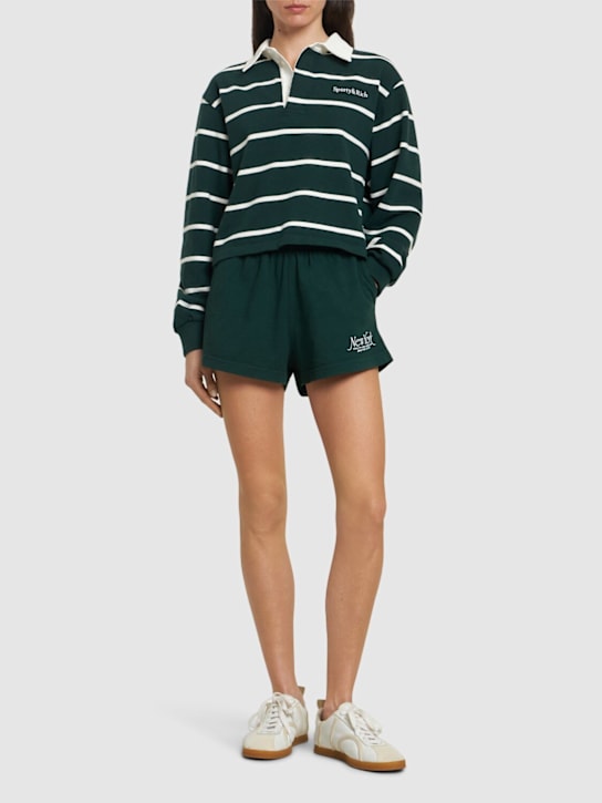 Sporty & Rich: NY 94 disco shorts - women_1 | Luisa Via Roma