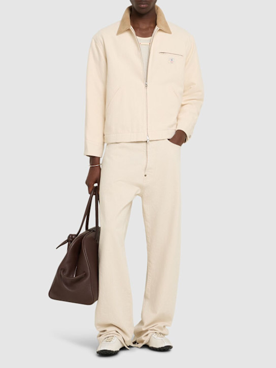 Dunst: Unisex vintage work jacket - Cream - men_1 | Luisa Via Roma