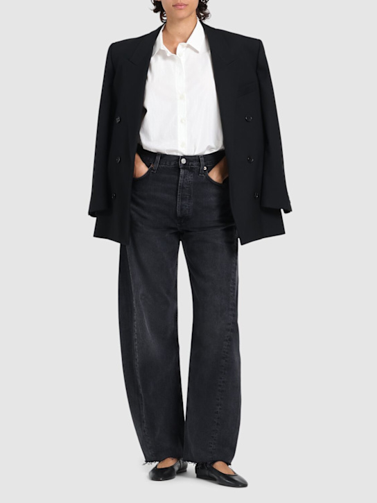 Agolde: Jeans Luna in denim cotone - Nero - women_1 | Luisa Via Roma