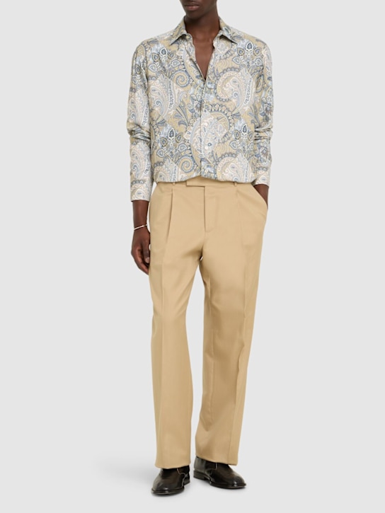 Etro: Printed viscose shirt - men_1 | Luisa Via Roma