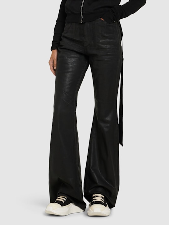 Rick Owens DRKSHDW: Vintage denim sneakers - women_1 | Luisa Via Roma