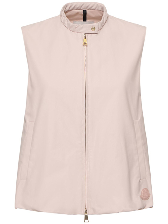 Moncler: Grui cotton blend vest - women_0 | Luisa Via Roma