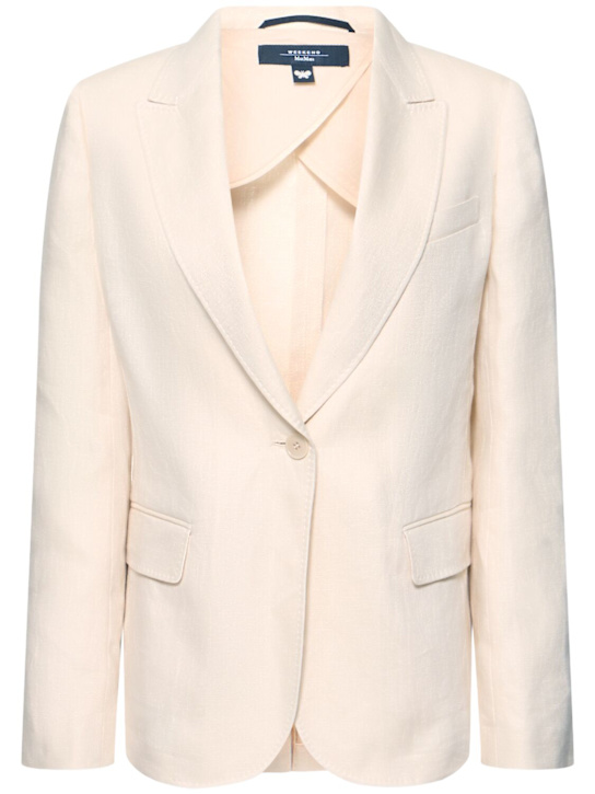 Weekend Max Mara: Nalut リネンキャンバスブレザー - women_0 | Luisa Via Roma