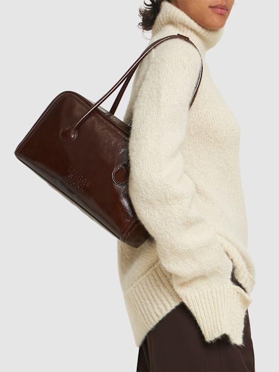 MARGESHERWOOD: Soft Boston crinkled leather bag - women_1 | Luisa Via Roma