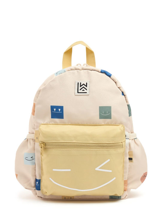 Liewood: Smiley print recycled nylon backpack - Multicolor - kids-girls_0 | Luisa Via Roma