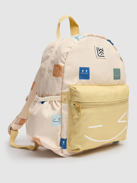 Liewood: Smiley print recycled nylon backpack - Multicolor - kids-girls_1 | Luisa Via Roma