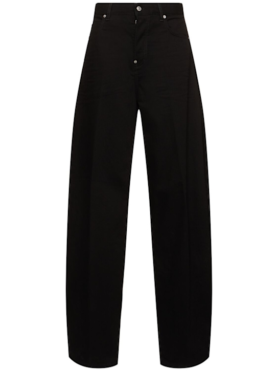 Dsquared2: Icon Amelia wide leg low rise jeans - Black - women_0 | Luisa Via Roma
